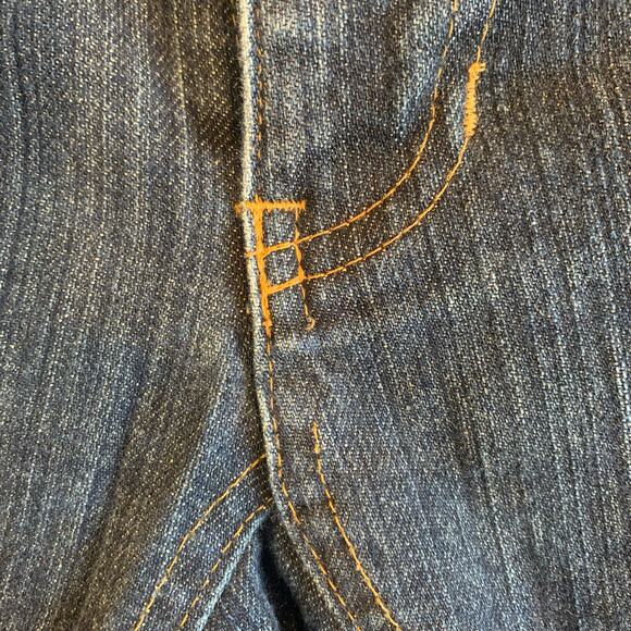 Chi Jeans SF Women's 12 (3)‎ Denim Dark Denim Straight Leg Diamond Crotch (0365) - Picture 5 of 13